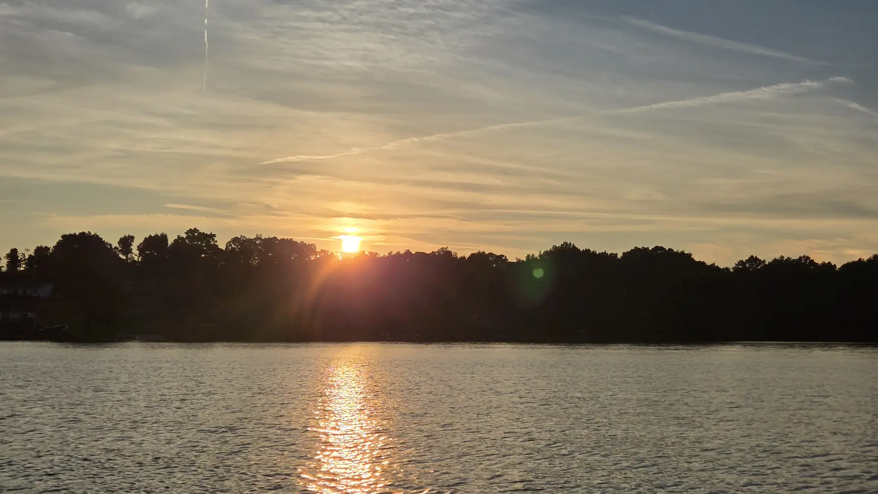 Evening light over Lake Holiday at Pointe Landing